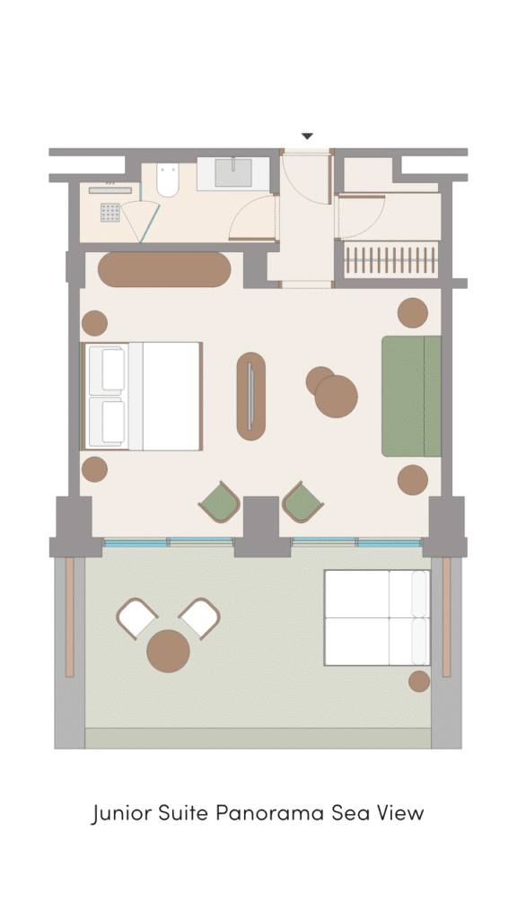 Floor Plan Junios Suite Panorama Sea View